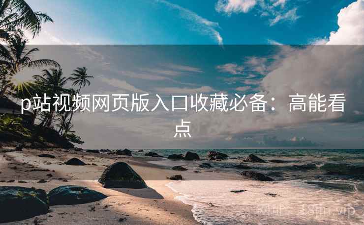 p站视频网页版入口收藏必备：高能看点